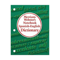 Merriam-Webster Notebook Dictionnaire espagnol-anglais, paquet de 6-Dictionnaire simple pour débutants espagnol-anglais pour les niveaux 5-8