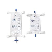Medline – Sacs à jambe avec sangles Comfort, 600 ml, valve coulissante, paq./48-Type : Sac de drainage à jambe 