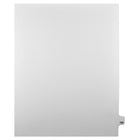Markmaker - Intercalaires imprimes Legal, Blanc, 1/25th coupe, format lettre, sans trous, 25 tabs/PQT, 5 PQT/Boite, Numero 123-Intercalaires imprimes Legal