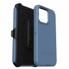 OtterBox - Étui Defender Baby Blue Jeans pour iPhone 15 Pro Max-Le port couverte la poussière et la saleté