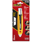 OLFA - Couteau de sécurité semi-automatique à rétraction automatique avec séparateur de ruban SK-9 - jaune-Lame de sécurité à double tranchant de 17,5 mm
