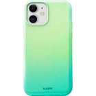 LAUT HUEX FADES pour iPhone 12 mini - Menthe-HUEX FADES est la coque souple ultime, avec un extérieur robuste. Conception irisée de couleur fondue.