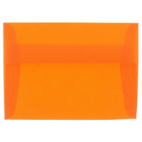 JAM Paper Enveloppes translucides A1, orange, 50/paquet-Enveloppes en papier translucide orange