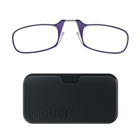 ThinOptics 1.0 Violet Lecteur avec Pod Noir Universel - Violet-Le produit comprend les lunettes de lecture ThinOptics et l'étui universel avec un adhésif sans résidu à coller sur votre téléphone / étui ou toute autre surface dure et plate