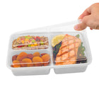 Bentgo - Prep Récipient de préparation de repas à 3 compartiment - Argent - Paquet de 10-Chaque ensemble comprend 10 couvercles et 10 conteneurs