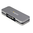 StarTech - Concentrateur 4 ports USB-A et USB-C - Câble de 11,2 po-Alimentation partagée 15 w : hub usb type-c de 5 gb/s avec alimentation par bus de 15w partagée avec tous les périphériques en aval