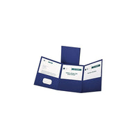 OxfordMD – Chemises de format lettre à trois pochettes pliables, bleu, 20/paquet-Les trois pochettes vous aident à organiser vos documents