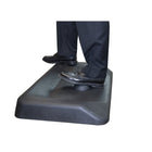 Rocelco – Plateforme de bureau assis debout à hauteur réglable Easy-Lift avec tapis anti-fatigue ASM, noir (EADRASMB)-OEILLET : Pour la gestion de câbles ou pour monter un ou deux bras de moniteur sur votre espace de travail