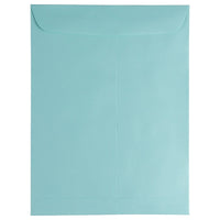 JAM Paper - Enveloppes à ouverture au sommet à rabat droit avec fermeture gommée, 9 x 12 po, turquoise, paquet/100-Aqua