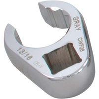 Gray Tools – Clés polygonales à têtes fendues de 1/2 po, pied-de-biche de 1 po, fini chromé-Taille : 1 po