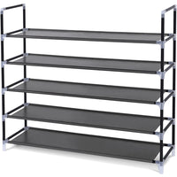 Songmics - 39po 5-Tier Space Saving Tower Organiseur de chaussures-Tuyaux métalliques
