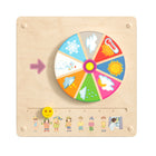 Flash Furniture - Tableau d'activites mural STEAM Bright Beginnings de qualite commerciale avec finition naturelle et accents-Tableau d'accessoires contemporain de la meteo STEAM pour systeme mural de qualite commerciale
