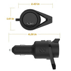 Scosche BTFREQ PREMIUM - Kit voiture mains libres sans fil - Noir-Le port de charge USB-C Power Delivery 3.0 délivre 18 W pour une charge incroyablement rapide. Chargez simultanément un deuxième appareil avec le port USB-A 12 W.