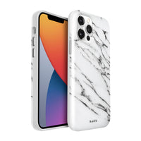 LAUT HUEX ELEMENTS pour iPhone 12 mini - Marbre Blanc-Pour iPhone 12 mini