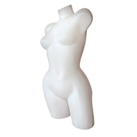 Eddie's - Torse 3/4 féminin Curvy - Blanc (150355-1)-Femme Curvy 3/4 Torso