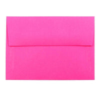 JAM Paper Enveloppes format livret de couleur vive, ferm. gommée, 3 5/8 x 5 1/8 po, rose fuchsia éclatant, paq./100-Rose fuchsia éclatant