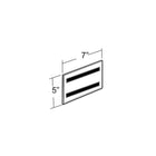 Azar Displays – Porte-affiches mural horizontal en acrylique, 10/paquet (129928)-Fixation murale