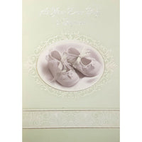 Rosedale – Cartes de souhaits et enveloppes « As Your Dear Baby Is Baptized » 5 1/2 x 8 po, 12/paquet (15305)-Imprimées sur papier cartonné non couché de haute qualité