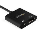 StarTech - Adaptateur USB-C vers DisplayPort avec Power Delivery-L’adaptateur DP 1,4 offre une qualité vidéo de pointe avec la prise en charge des résolutions vidéo UHD jusqu’à 8K 30Hz