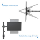 ShoppingAll - Support de montage pour écran LCD LED simple avec bras réglable - Noir-6