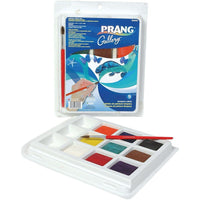 Prang - Ensemble gâteau à tempéra non toxique classique, 9/ensemble (dix80900)-Ensemble de palettes de peinture tempéra pour vos projets de peinture