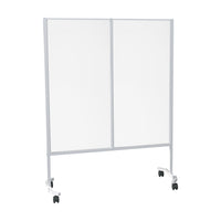 Eddie's Bouclier mobile 70 pouces de haut, 45 pouces  de large et 21 pouces de profondeur - Acrylique/Métal Diviseur-Convient très bien aux commerces de détail, aux bureaux, aux écoles et autres lieux commerciaux
