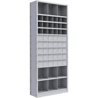 Metalware – Étagère enclenchable RK917, 12 tablettes, 36 x 12 x 88 (po), gris pâle-Système de tablettes ajustables offrant un espace de rangement solide, mais économique qui convient à vos besoins