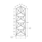 Monarch Specialties - 3647 60 po H Etagere - Gris/Metal Noir En Coin-Assemblage requis: instructions illustrées et tout le matériel sont fournis pour la commodité (des outils supplémentaires peuvent être nécessaires)