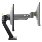 Support de bureau pour moniteur 27 à 40 po de North Bayou - F45, Noir-Verticale de distance: 17,3 po