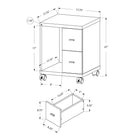 Monarch Specialties - 7055 Credence 2 Tiroirs - Blanc-Dimensions (po) : 18 long. x 18 larg. x 23 haut.