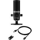HP - Microphone USB HyperX DuoCast - Éclairage RVB - Noir-Capteur Tap-to-Mute et réglage du contrôle du gain