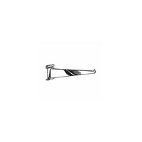 Wamaco - Support de 10 po pour tablette de panneau grillagé, noir, paquet de 10-Idéal pour tablettes en verre, en bois et en mélamine pour présenter vos produits