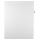 Markmaker - Intercalaires imprimes Legal, Blanc, 1/25th coupe, format lettre, sans trous, 25 tabs/PQT, 5 PQT/Boite, Numero 182-Intercalaires imprimes Legal