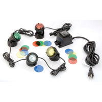 Koolatron – Éclairage à étang Pond Glo, 4 pièces et un transformateur-Lampe halogène submersible