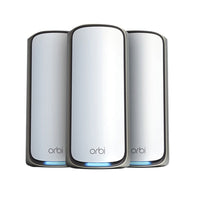Netgear - RBE973S-100CNS Orbi BE27000 Système WiFi 7 maillé quadri-bande pour toute la maison-Couverture WiFi : jusqu'à 6 600 pieds carrés.