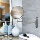 Valet – Miroir mural grossissant 8 po, chrome-Le bras peut s’étendre jusqu’à 14 po