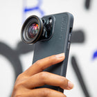ShiftCam - Étui pour appareil photo avec monture d'objectif pour iPhone 14 Pro - Charbon-Remarque : seul le boîtier avec monture est inclus, les images 4 et 5 montrent le boîtier fonctionnant avec les objectifs ShiftCam (vendus séparément)