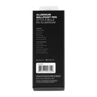 Gry Mattr − Stylo à bille corps gris clair mat − accents noirs − 0,7 mm-Couleur de douille : gris clair