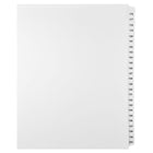 Mark Maker – Ensemble d’onglets séparateurs juridiques blancs, 1/25 onglets, format lettre, sans trous, numéros 176 à 200-Onglets séparateurs blancs, 1/25 onglets