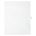 Mark Maker – Onglets séparateurs juridiques blancs, 1/15 onglets, format lettre, sans trous, lettre H, 25/paquet-Onglets séparateurs blancs, 1/15 onglets