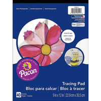 Pacon - Bloc de papier à calquage transparent Art Street, 12 x 9 po-Taille : 12 haut. x 9 larg. (po)