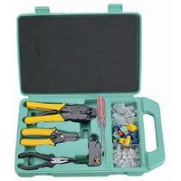 HVTools - Trousse d'outils, 10 x 4 x 1 po, vert-Trousse d'outils de HV Tools - parfaite pour la réparation d'équipement électrique et l'installation des dispositifs d'antenne HDTV.