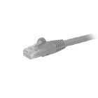 StarTech Câble de raccordement Ethernet Cat6 avec connecteurs antiaccrochements RJ-45, 14 pi, gris (N6PATCH14GR)-Gaine en PVC grise pour vos connexions en codes de couleur
