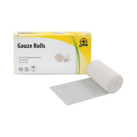 Wasip - Rouleaux de bandage de gaze - 5cm x 9m-À utiliser comme première couche de protection pour couvrir les plaies