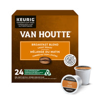 Café Van Houtte, Mélange du matin − Torréfaction légère – Dosettes de café K–Cup – Paquet de 24-Goût : apportez à votre matinée un mélange de café pour le petit déjeuner qui offre des saveurs fruitées sans aucune amertume.