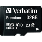 Carte MicroSDHC Verbatim 32 Go Classe 10 avec adaptateur, noir-Les cartes mémoire microSDHC de classe 10 de Verbatim sont une solution mobile haute performance vous permettant de saisir, charger et transférer rapidement et sans effort votre contenu multimédia sur votre téléphone intelligent, vos tablettes ou autres dispositifs mobiles.
