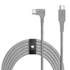 LOGiiX - Piston Connect XL 90 USB-C vers USB-C - 3M - Gris graphite-Libérez la charge rapide avec ce câble de charge USB C 3M ultra-durable