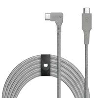 LOGiiX - Piston Connect XL 90 USB-C vers USB-C - 3M - Gris graphite-Libérez la charge rapide avec ce câble de charge USB C 3M ultra-durable