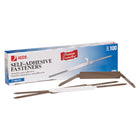 Attaches auto-adhésives ACCO Premium – Centre de 2 3/4 po – capacité de 2 po – paquet de 100-Attaches auto-adhésives en papier de qualité supérieure