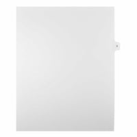 Mark Maker – Onglets séparateurs juridiques blancs, 1/15 onglets, format lettre, sans trous, numéro 5, 25/paquet-Onglets séparateurs blancs, 1/15 onglets